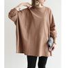 Spring and Autumn New Women's Loose Medium and Long Sweater Women's Casual Large Edition Top