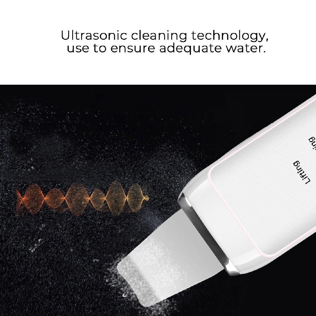 Ultrasonic Skin Scruber Portable Face Cleanser Massager Deep Cleaning Dead Skin Removal Beauty Machine USB Charging