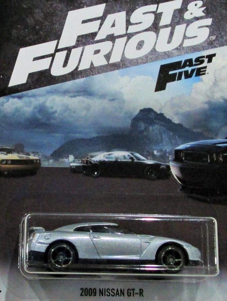 Hot Wheels Fast and Furious 2018 Series Silver 2009 Nissan 2009 Nissan GT-R ЛИТОЙ, GT-R