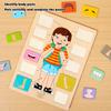 Body Parts Puzzle Matching Game Educational Human Body Structure Anatomy Puzzle Board Kids Toddlers Wooden Body Puzzle Learning STEM Toy