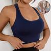 Women Sports Bra Workout Push Up Seamless Sexy Fast Dry Yoga Fitness Removeable Pads Shockproof Running Wire Free X Shape Back