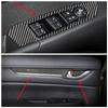 Car Door Windows Control Panel Door Bowl Handle Cover Trim Strips Carbon Fiber Stickers For Mazda CX-5 Car Interior