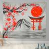 Home Decoration Japanese Ukiyo-e Tapestry Kanagawa Surf Hanging Cloth Wine Shop    Painting
