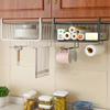 1pcs Kitchen Rack, Cabinet Layered Storage Rack, Multi-layer Storage Rack, Multi-functional Seasoning Jar And Tableware Storage Rack With Hanging Hook