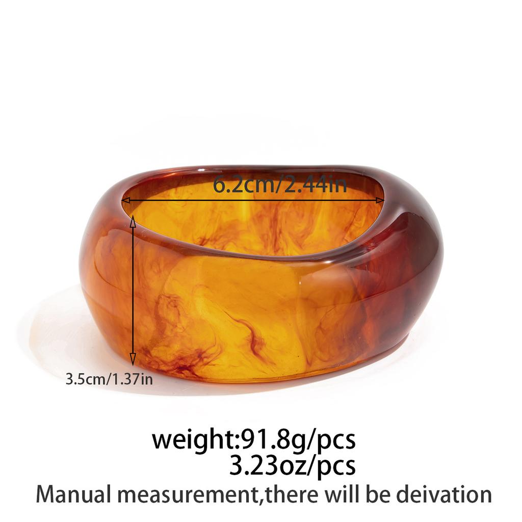 Браслеты Y2K Бохо из прозрачной смолы и акрила для женщин 2025 Новая мода Геометрический нерегулярный браслет Эстетические украшения