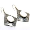 Howlite Jasper Gemstone 925 Silver Plated Handmade Jewelry Earring 2.5"