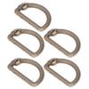 5Pcs D Rings Zinc Alloy Sturdy Durable Multifunctional Wide Application Metal D Rings for Bag Backpack BeltBronze