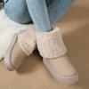 Fashion Women Snow Boots Fleece-Lined Boots Winter 2025 New Lightweight Solid Color Integrated Fur Boots Thick Base Short Shoes Women