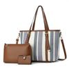 Trend Three Piece Set Women's Bags Female Handbags Retro Large Capacity Tote Bags Shoulder Messenger Pack Crossbody Handle Bag