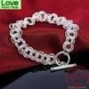 Fashion Bracelet 925 Sterling Silver Link Chain Europe Style Jewelry For Women Girls Charm Bracelets Wedding Jewelry