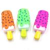 1pc Pet Dog Toy Chew Squeaky Rubber Pink Popsicle Shaped Toys for Cat Puppy Baby Dogs Ice Cream Bite Molar Toy Funny Interactive