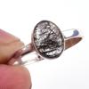 Natural Black Rutile Gemstone Handmade 925 Solid Sterling Silver Ring S.10 R6q27