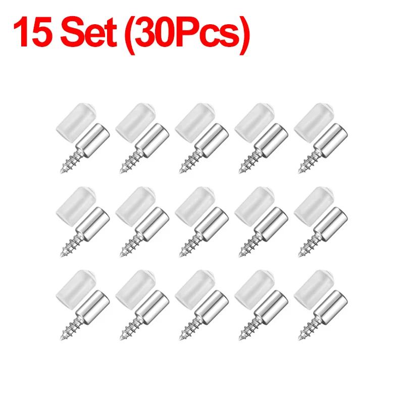 Self-Tapping Screws Cabinet Laminate Shelf Support Pegs with Non-Slip Sleeve Shelves Kitchen Glass Furniture Closet Shelf Pins