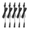 5 Pcs 3.3ft Deck Light Extension Cable 2 Pin IP67 Waterproof Extension Cord Male Female Connector for Outdoor