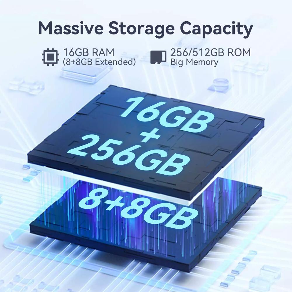 Cubot P80, Global Version Android 13 Smartphone, 8GB RAM, 256GB ROM, NFC, 6.583 Inch FHD+ Screen, 48MP+24MP, 5200mAh Battery