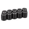 Yibuy Volume Control Dome Knob Rotation Knob for Electric Aluminum 10pcs Black Inner Diameter 6mm Guitar/Bass