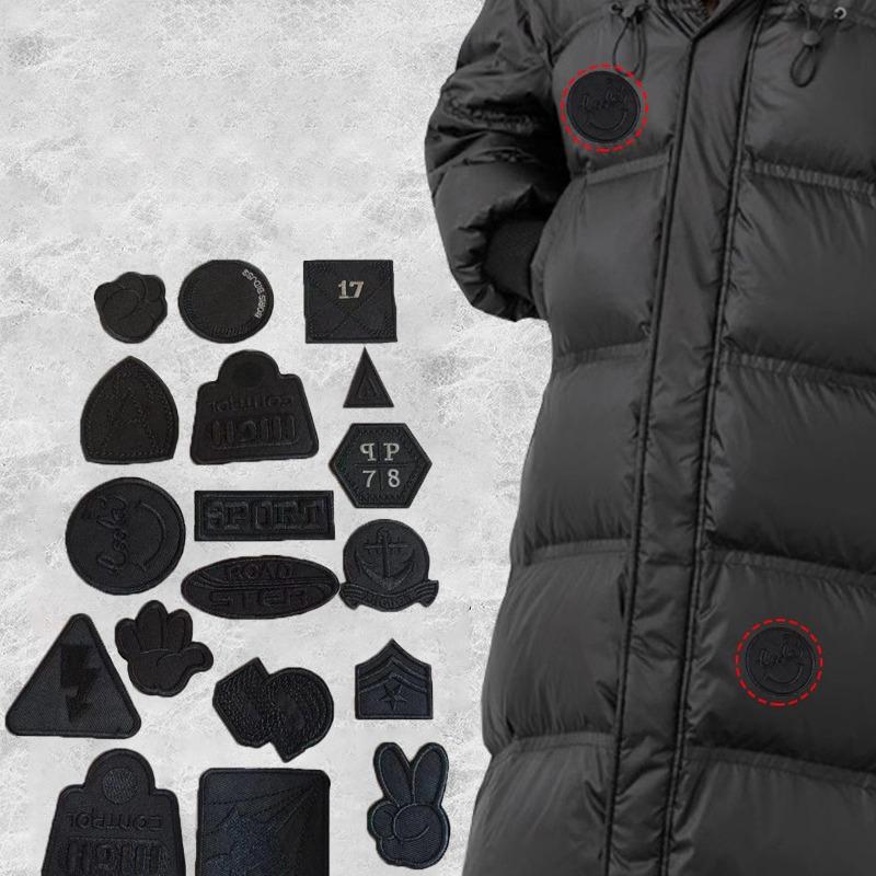 Self Adhesive Black Patches For Down Jackets Pants T-Shirt Clothes Repair Washable Patch Repair The Hole Without Any Trace