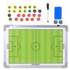 Aluminium Alloy Magnetic Football Tactics Board Soccer Coaches Hanging Game Plate
