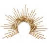 Sun Goddess Baroque Tiara Crown Spiked Halocrown Headpiece Mary Halocrown Headband Halocrown Greek