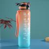 Gradient Color Space Cup, Large Capacity with Handle, Flip Lid, Straw; Portable Outdoor Fitness Sports Water Bottle.