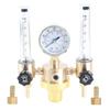 Double Tube Argon Regulator Flowmeter Gas Pressure Reducer G5 8 Male Thread for Welding