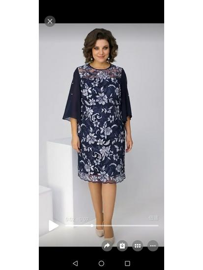 Европейское и американское летнее платье 2025 года с круглым вырезом и принтом