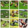 YKLU069-256 3D Rooster, Hen, Duck & Pig Outdoor Garden Decoration Plug