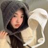 New Y2K Warm Knitted Hats Cute Bear Ear Wool Hat Fashion Windproof Ear Protection Cap Crochet Hats Autumn Winter Beanies Caps