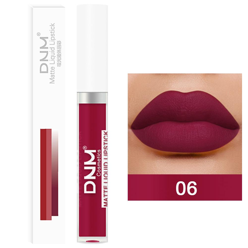DNM 19 Colour Matte Lip Gloss Waterproof Long Lasting Non-Fading Lip Glaze Multicolour Non-Stick Lipstick