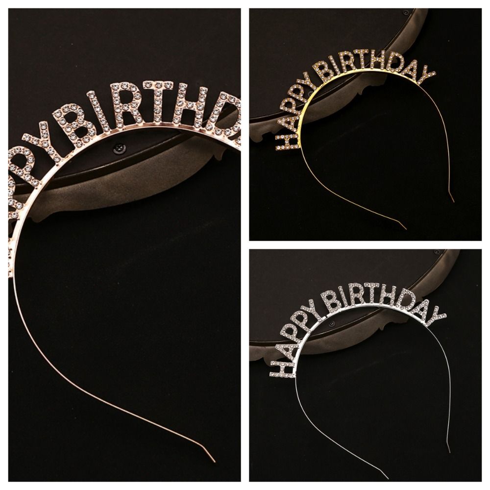 Birthday Gift Birthday Queen Headband Female Jewelry Birthday Hair Hoop Crown Women