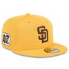 7 2025 Spring Camp Model Cap Overseas Import 59FIFTY San Diego Padres 2025 MLB SPRING TRAINING BP FITTED CAP GOLD SAN DIEGO PADRES Baseball 5950 Hat