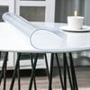 Yousheng Transparent Dining Table Mat Thickened Visible Round Table Protector Oilproof Non-Slip Heat Resistant Waterproof Table Pad for Coffee Table