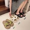 2024 Summer Outerwear New Fairy Style Dress Thick Bottom Beach Sandals Fashion Cool Slippers for Women