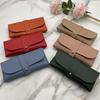Glasses Case Scratch-resistant Large Capacity Space-saving Soft Flocked Lining Protective Faux Leather Dustproof Sunglasses