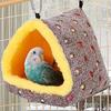 Winter Bird Nest House Warm Plush Parrot Bed for Cage Fluffy Hanging Hammock Hut Hideaway for Small Birds Budgies Lovebirds Parakeet