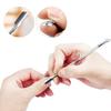 4Pcs/lot Double Sided Finger Cuticle Pusher Dead Skin Nail Art Remover Cuticles Stainless Steel Pedicure Manicure Cleaner Tools