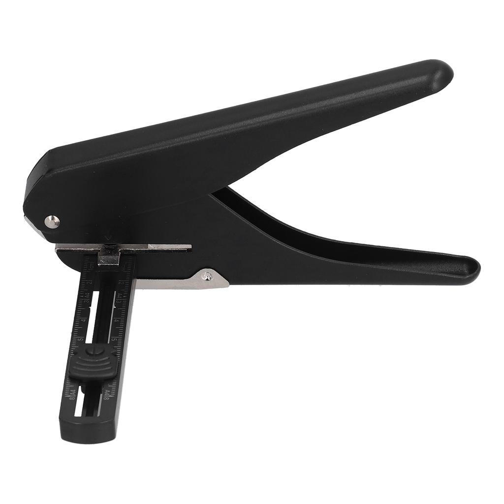 Paper Hole Punch Adjustable Hole Spacing Labor Saving Confetti Collection Design Punching Machine for Office