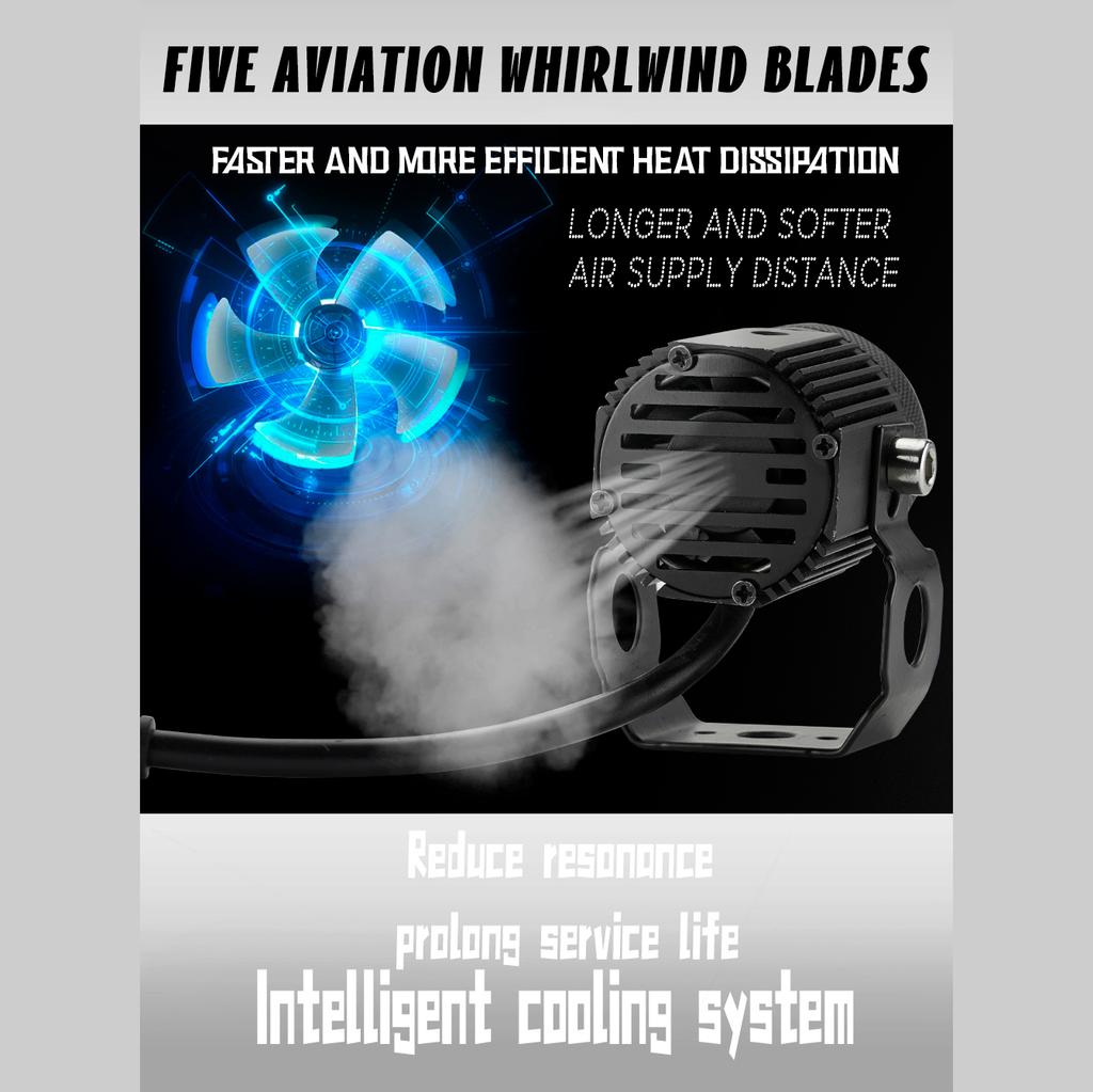 Automobile LED Spotlight Dual Color LED Lens 60W High/Low Beam Headlight Running Light Auxiliary Car Fog Light 12-24V