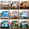 Duvet Cover Set King Size Double Bed Quilt Pillow Case Bedding Sets Linen 3D Senic Queen Twin Single Full Kids Adult 3PCS 2PCS