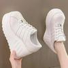 Women'S Fashion Sports Style White Platform Sneakers Spring Autumn New Wedges High Heels Female Casual Shoes Women Sneakers