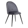 Atmosphera "Slano" Velvet Chair - Gray