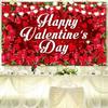 Red Valentine's Day Photography Backdrop Celebrate Happy Valentine's Day Banner Photo Studio