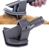 Grey Pet Fur Hair Vacuum Groomer Removable Pet Bed Brush Pet Vacuum Cleaner Brush  Cleaning