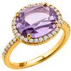 Purple 'Sissi' Gold Plated Ring