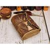 Tree of Life Leather Journal - Antique Handmade Deckle Edge Vintage Paper Leather Grimoire, Book of Shadows, Spell Notebook, Gift for Him
