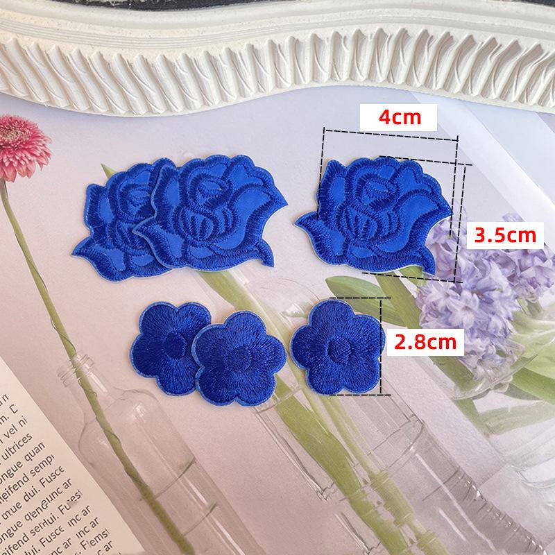 Rose Plum Embroidery Hole Patch Patch Duvet Appliqué Hotel With Versatile Tablecloth Curtains Decorative Flowers