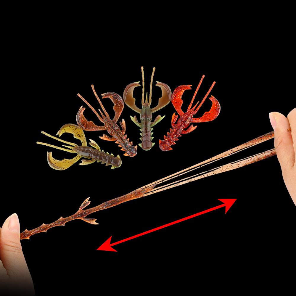 1 Set 4cm Lobster Soft Lure Fishing Lures Attractive Shrimp Odor Salt Wobbler