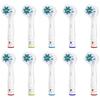 Dealswin Electric Toothbrush Replacement Brush Set for Braun Rotating Plaque Home Includes Color Rings Oral-B EB50, Multi-Action Brush, Removal,