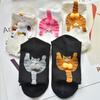 1/3 Pairs Cute Cat Socks with Balls Women's Cotton Breathable Funny Socks with 3D Plush Balls