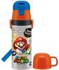 Skater SKDC4-A 2-Way Stainless Steel Water Bottle with Cup, Super Mario Design, 430ml, for Boys